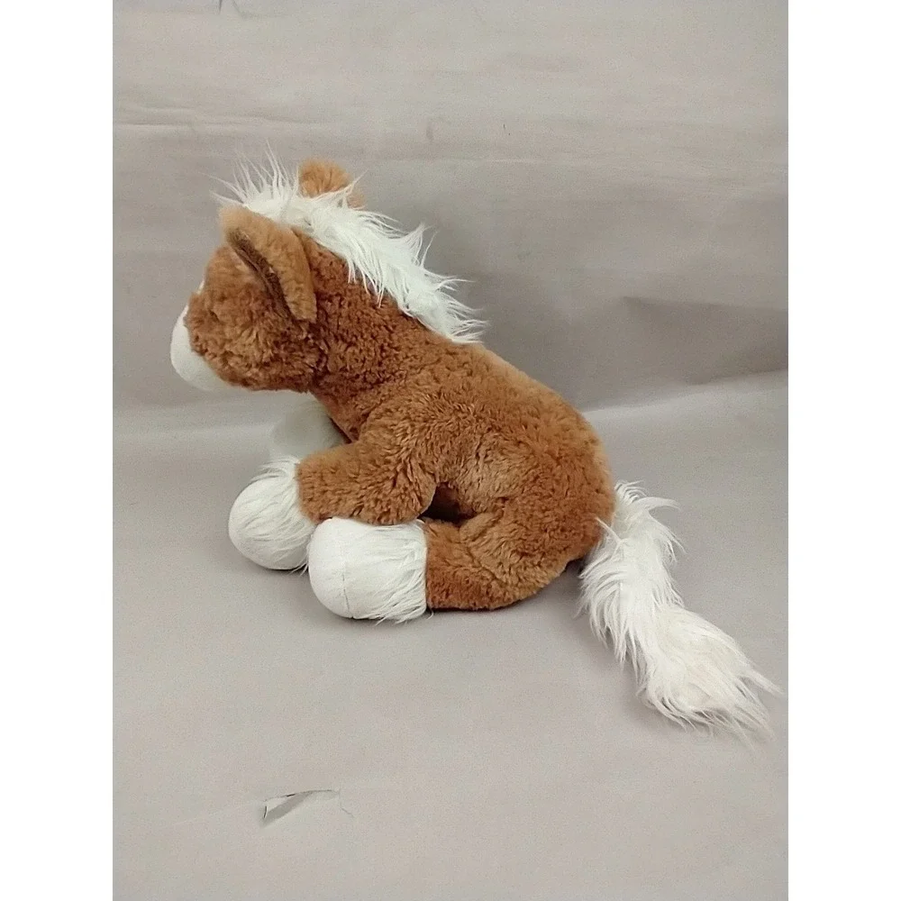 Build-A-Bear Workshop Pawsome Pony Clydesdale Horse Plush BAB Brown White